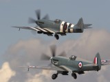 Vintage Spitfires taking off