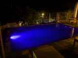 Swimming pool at night