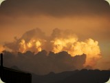 Clarens__147 - Storm clouds and the later afternoon sun setting